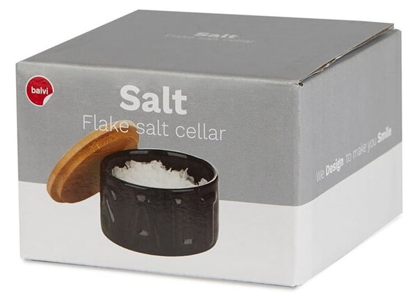 Scatola del sale in ceramica nera - Balvi