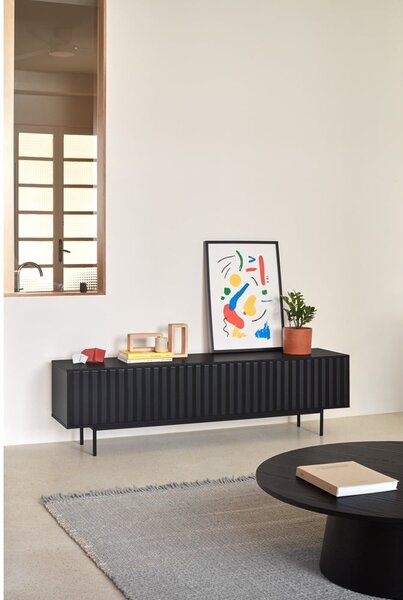Tavolo TV nero 180x52 cm Sierra - Teulat