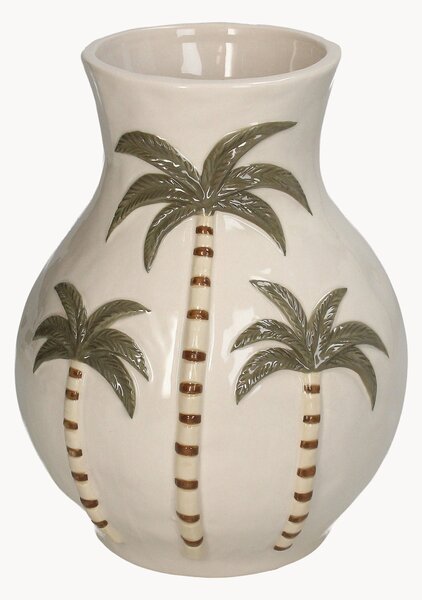 Vaso dipinto a mano Palm Tree, alt. 22 cm