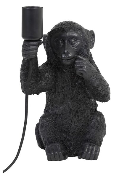 Lampada da tavolo nera (altezza 34 cm) Monkey - Light & Living