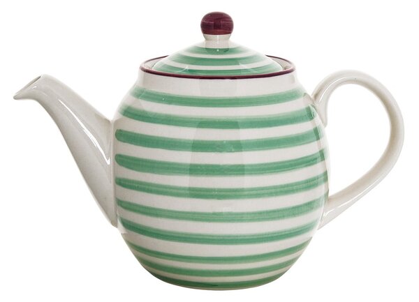 Teiera in gres verde e bianco , 1,2 l Patrizia - Bloomingville
