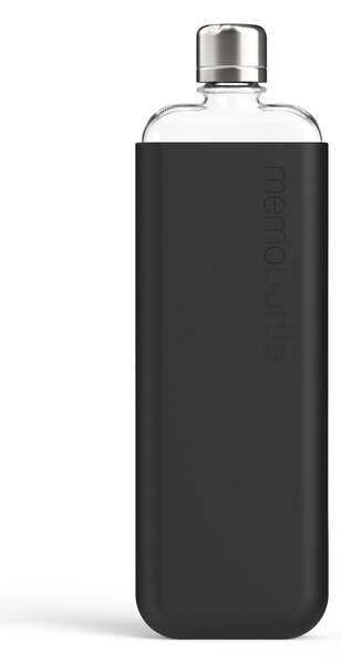 Manicotto per bottiglia in silicone nero SLIM Sleeve Slim - Memobottle