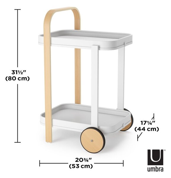 Tavolo da portata su rotelle 44x53 cm Bellwood - Umbra