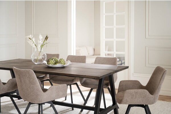 Set di sedie da pranzo beige in imbottito 2 pz Norwell – Rowico