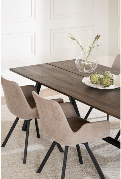Set di sedie da pranzo beige in imbottito 2 pz Norwell – Rowico