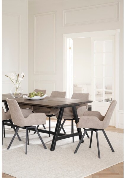 Set di sedie da pranzo beige in imbottito 2 pz Norwell – Rowico