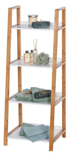 Scaffale da bagno in bambù con 4 ripiani Finja - Wenko