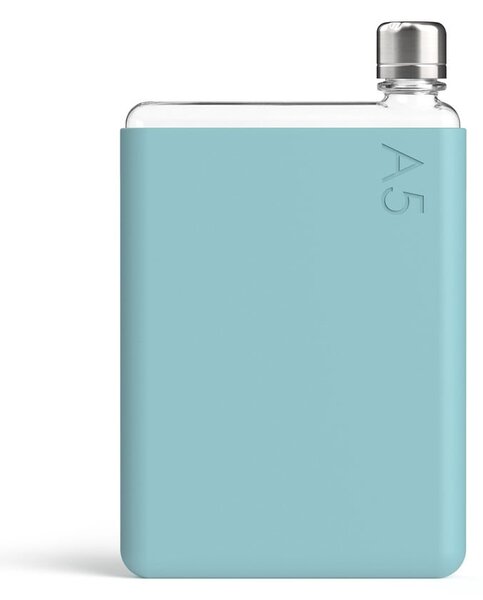 Manicotto per fiaschetta in silicone blu turchese Manicotto per fiaschetta in silicone blu turchese A5 - Memobottle
