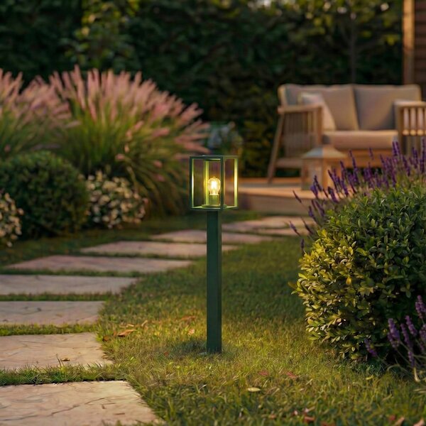 Lampade da esterno Lucande, Ferda, dimmerabile, Verde, Terrazza, Alluminio, Moderno