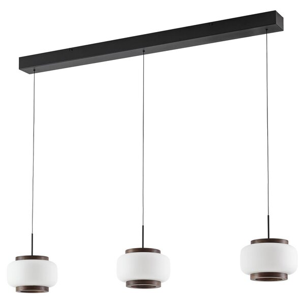 Lampada a sospensione Quitani, Shiro, dimmerabile, Bianco, Soggiorno, Vetro, Design