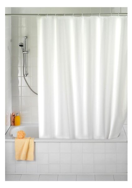 Tenda da doccia bianca con finitura antimuffa , 180 x 200 cm - Wenko