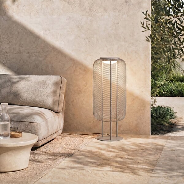 Lampade da esterno Lucande, Korvyn, Grigio, Metallo, Design