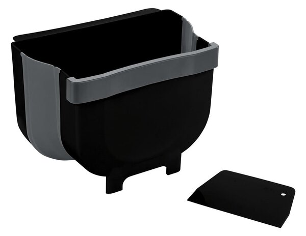 Cestino nero sospeso , 5 l Black Outdoor Kitchen Fago - Wenko