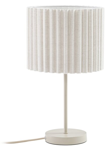 Lampade da tavolo Lindby, Libbie, Beige, Soggiorno, Tessuto / Tessile