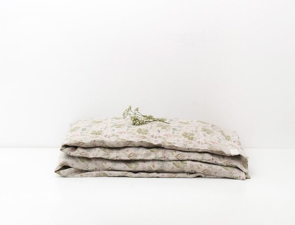 Biancheria da letto per bambini in lino beige, 70 x 100 cm Botany - Linen Tales