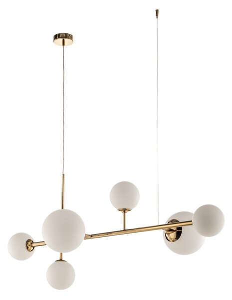Lampada a sospensione ALDEX, Dione, dimmerabile, Dorato / Ottone, Soggiorno, Metallo, Moderno