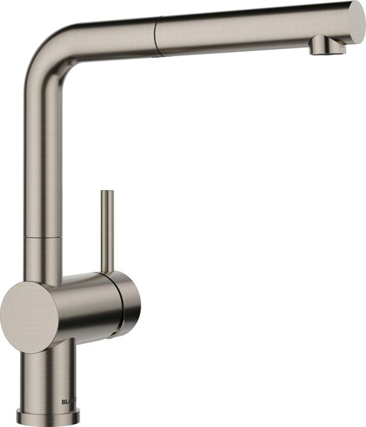 Miscelatore da cucina Blanco con doccetta LINUS-S satinato platino 527699
