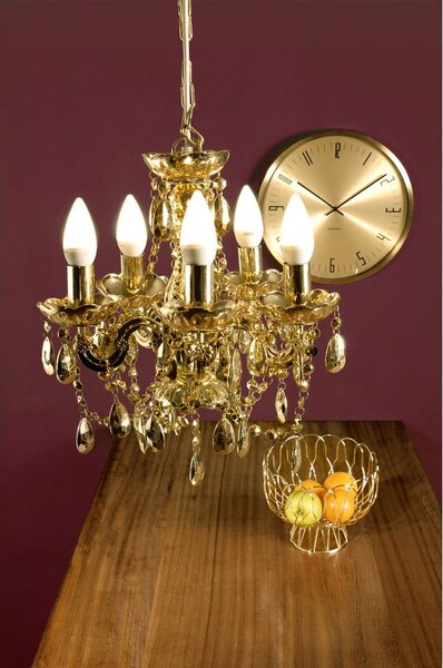 Fruttiera in oro Wired - PT LIVING