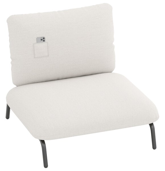 Costway Poltrona oversize soggiorno seduta extra larga tasca portaoggetti metallica, Poltrona robusta 250kg divano pigro moderno camera ufficio Beige
