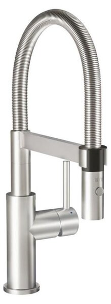 Villeroy & Boch Steel Expert Compact - Miscelatore per lavello con braccio flessibile e doccia, acciaio inox 927300LC