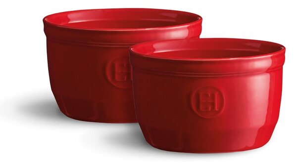 Set di 2 stampi in ceramica rossa ramequin N°10 - Emile Henry