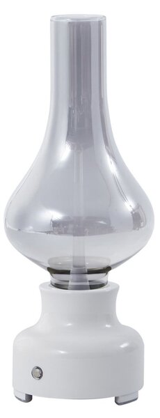 Lampade da tavolo NOLA, Mist, dimmerabile, Bianco, Soggiorno, Vetro, Industriale