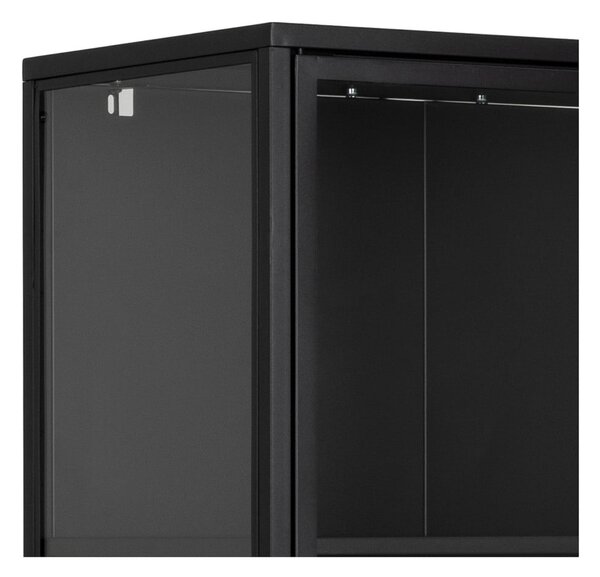 Vetrina metallica nera 80x180 cm Newcastle - Actona