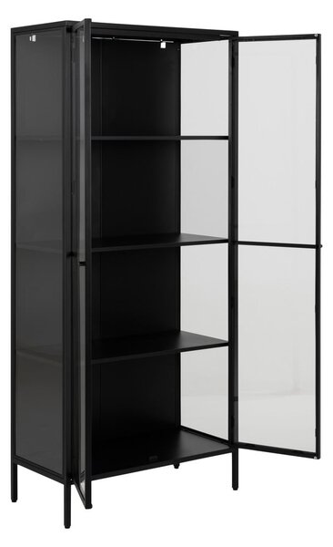 Vetrina metallica nera 80x180 cm Newcastle - Actona