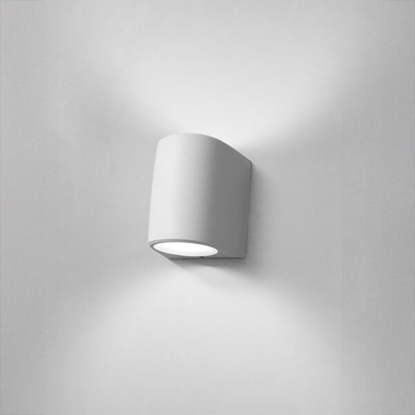 Applique esterno biemissione top light aosta ag2 bi gx53 led cct ip55 resina - Top Light