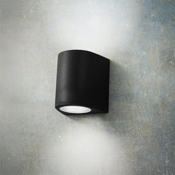 Applique esterno biemissione top light aosta ag2 ne gx53 led cct ip55 resina - Top Light