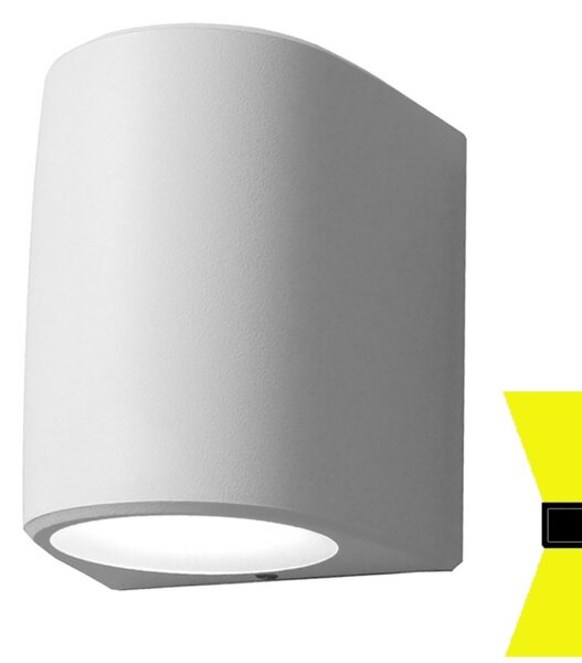 Applique esterno biemissione top light aosta ag2 bi gx53 led cct ip55 resina - Top Light