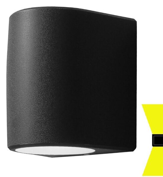 Applique esterno biemissione top light aosta ag2 ne gx53 led cct ip55 resina - Top Light