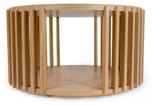 Tavolino in rovere , ø 83 cm Drum - Woodman