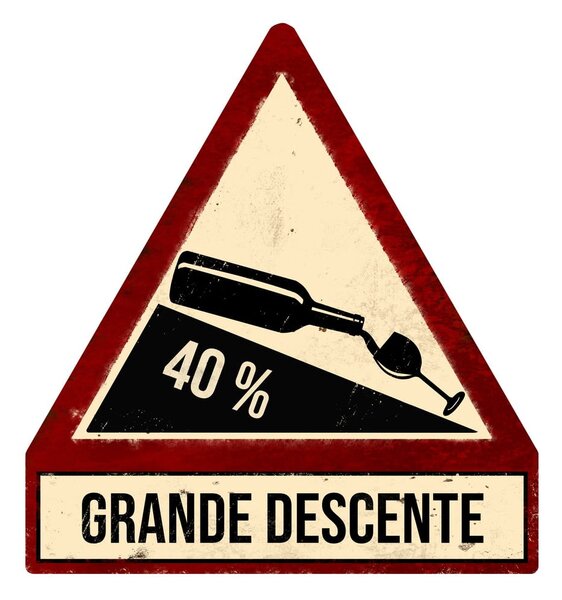 Insegna in metallo 25x33 cm Descente - Antic Line