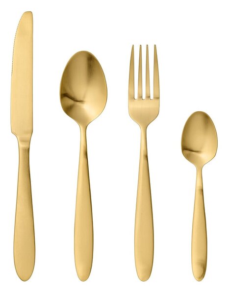 Posate in acciaio inox color oro 4 pezzi - Bloomingville