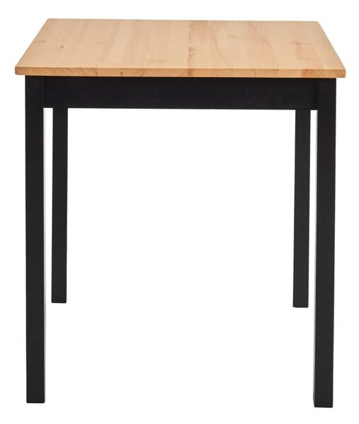 Tavolo da pranzo in legno di pino con struttura nera , 70 x 70 cm Sydney - Bonami Essentials