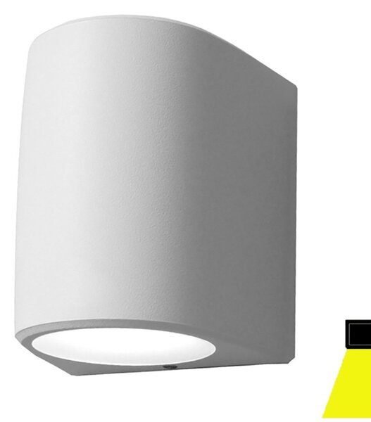 Applique esterno monoemissione top light aosta ag1 bi gx53 led cct ip55 resina - Top Light
