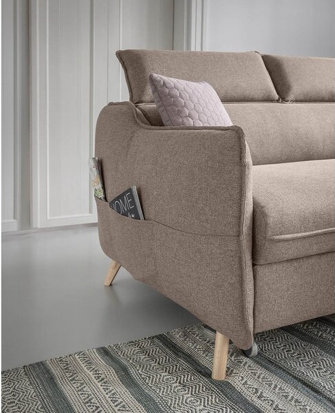 Divano letto angolare beige (angolo destro) Sweet Harmony - Miuform