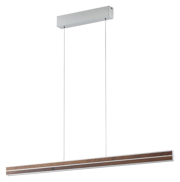 Lampada a sospensione Quitani, Lisene, dimmerabile, Legno, Sala da pranzo, Legno, Design