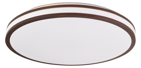 Plafoniera Lindby, Emiva, dimmerabile, Legno, Soggiorno, Legno, Moderno