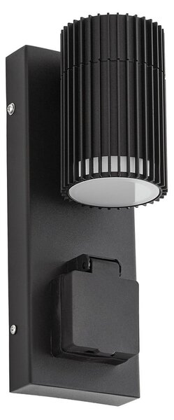 Lampade da esterno Lindby, Enerio, dimmerabile, Nero, Alluminio, Moderno