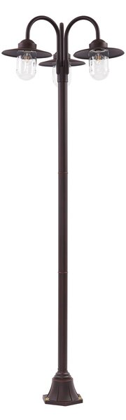 Lampade da esterno Lindby, Bilma, dimmerabile, Marrone / Ruggine, Alluminio, Moderno