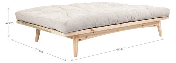 Divano variabile Trasparente/Beige grano Folk - Karup Design
