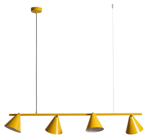 Lampada a sospensione ALDEX, Hängeleuchte Form 4, dimmerabile, Giallo, Sala da pranzo, Metallo, Moderno