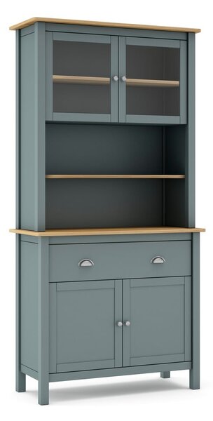 Credenza verde polveroso in pino massiccio 90x180,5x40 cm Misti – Marckeric