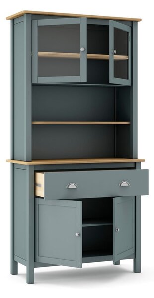 Credenza verde polveroso in pino massiccio 90x180,5x40 cm Misti – Marckeric