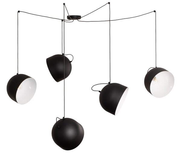 Lampada a sospensione ALDEX, Pepe, dimmerabile, Nero, Soggiorno, Metallo, Moderno