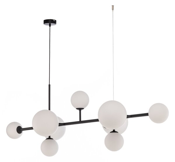 Lampada a sospensione ALDEX, Joel, dimmerabile, Nero, Soggiorno, Metallo