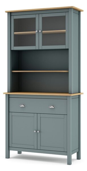 Credenza verde polveroso in pino massiccio 90x180,5x40 cm Misti – Marckeric