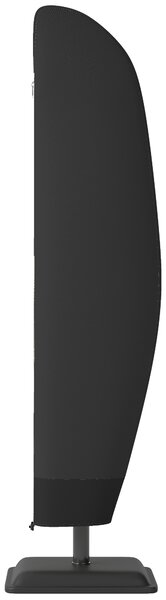 Outsunny Copertura per Ombrellone 3x3 m Impermeabile, Custodia Copri Ombrellone a Sbalzo con Cerniera e Laccio, Nero | Aosom Italy